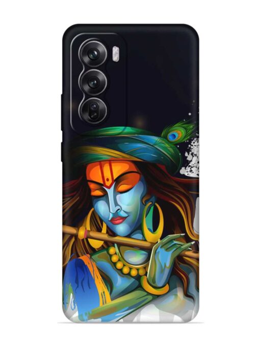 Krishna Art Embossed Soft Silicone Case for Oppo Reno 12 Pro (5G)