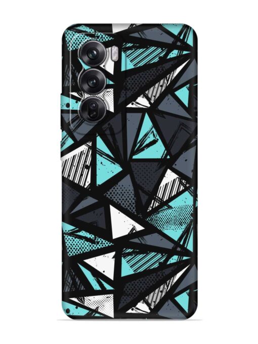 Abstract Seamless Embossed Soft Silicone Case for Oppo Reno 12 Pro (5G) Zapvi