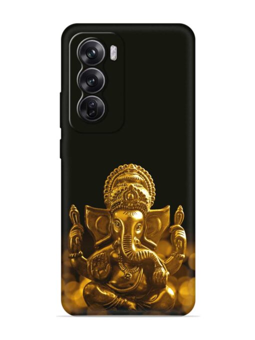 Lord Ganesha Indian Festival Embossed Soft Silicone Case for Oppo Reno 12 Pro (5G) Zapvi