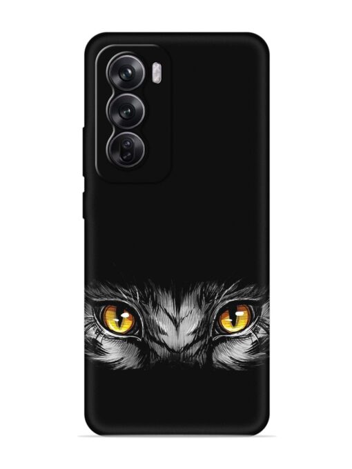 Scary Eye Embossed Soft Silicone Case for Oppo Reno 12 Pro (5G) Zapvi