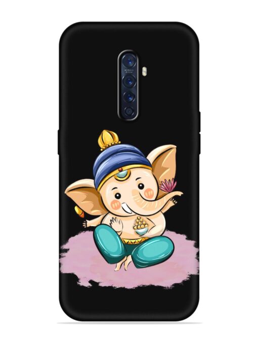 Bal Ganesh Vector Art Embossed Soft Silicone Case for Oppo Reno 2 Zapvi