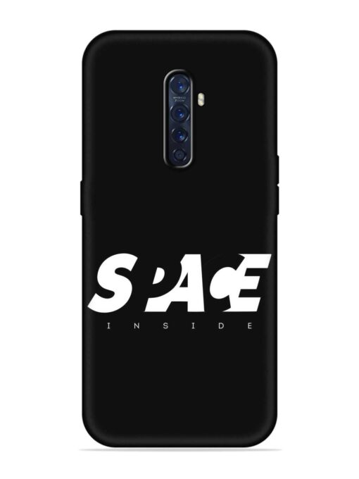 Space Typography Art Embossed Soft Silicone Case for Oppo Reno 2