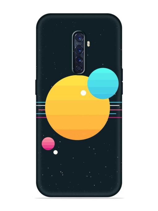 Round Vector Art Embossed Soft Silicone Case for Oppo Reno 2 Zapvi