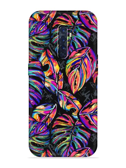 Tropical Seamless Vector Embossed Soft Silicone Case for Oppo Reno 2