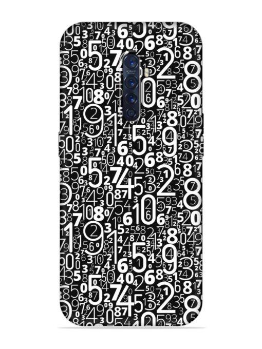 Many Numbers Different Embossed Soft Silicone Case for Oppo Reno 2