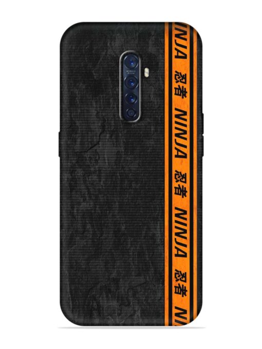 Ninja Srtips Embossed Soft Silicone Case for Oppo Reno 2