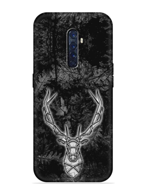 Ancient Deer Embossed Soft Silicone Case for Oppo Reno 2 Zapvi