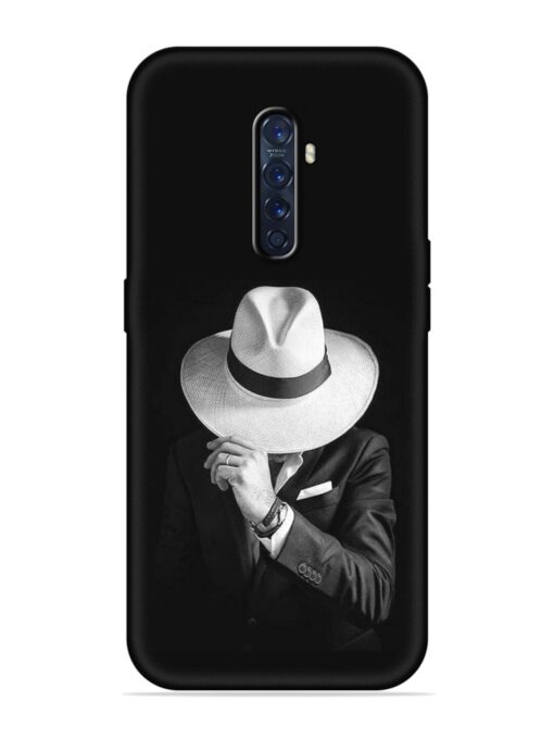 Men Under Hat Embossed Soft Silicone Case for Oppo Reno 2