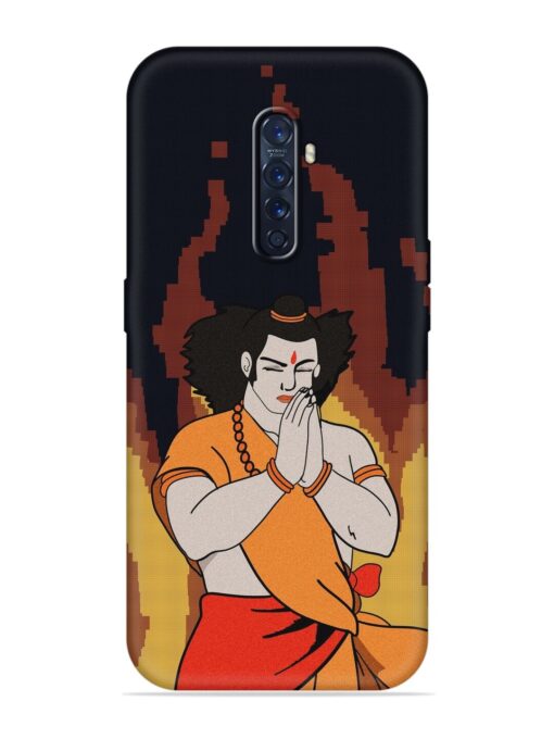 Shree Ram Vector Embossed Soft Silicone Case for Oppo Reno 2