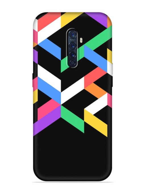 Colorshape Abstarct Embossed Soft Silicone Case for Oppo Reno 2 Zapvi