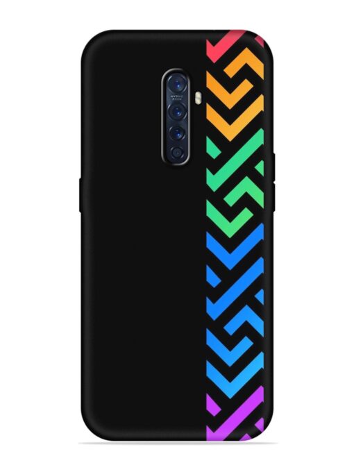 Colorshape Stripes Embossed Soft Silicone Case for Oppo Reno 2