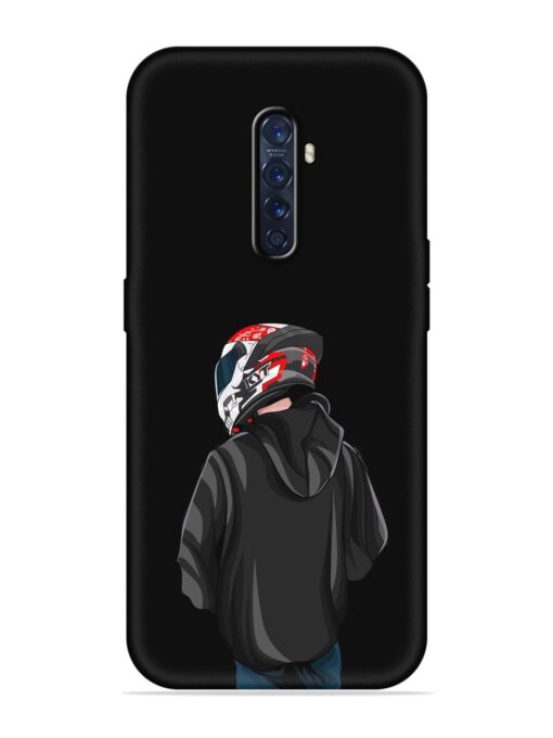 Motorcycle Rider Embossed Soft Silicone Case for Oppo Reno 2