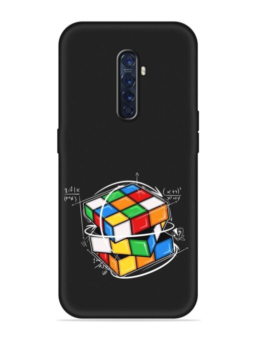 Cubik Vector Embossed Soft Silicone Case for Oppo Reno 2