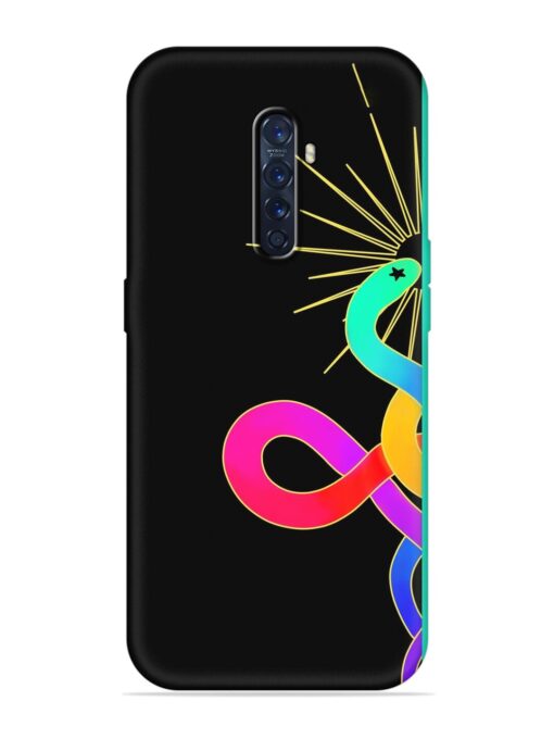 Art Geometric Abstraction Embossed Soft Silicone Case for Oppo Reno 2 Zapvi