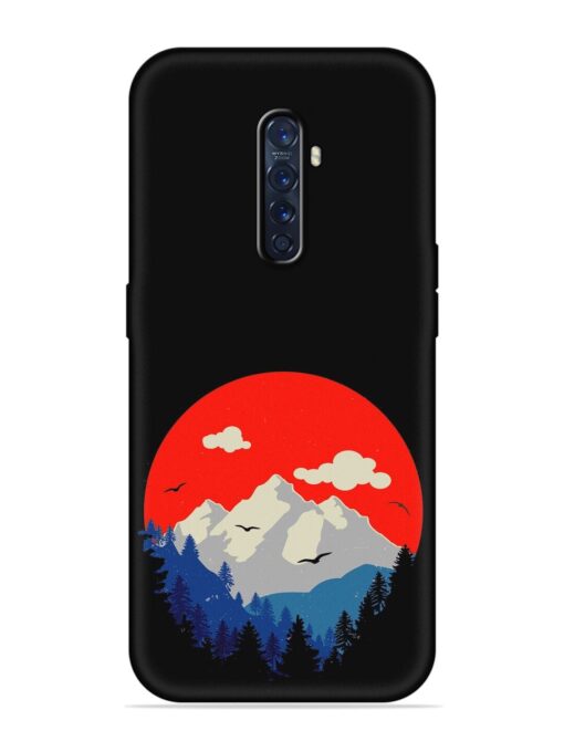 Mountain Abstract Embossed Soft Silicone Case for Oppo Reno 2