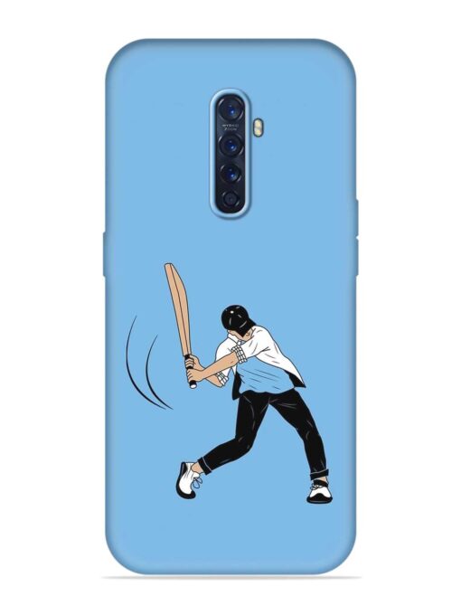 Cricket Gully Boy Embossed Soft Silicone Case for Oppo Reno 2F