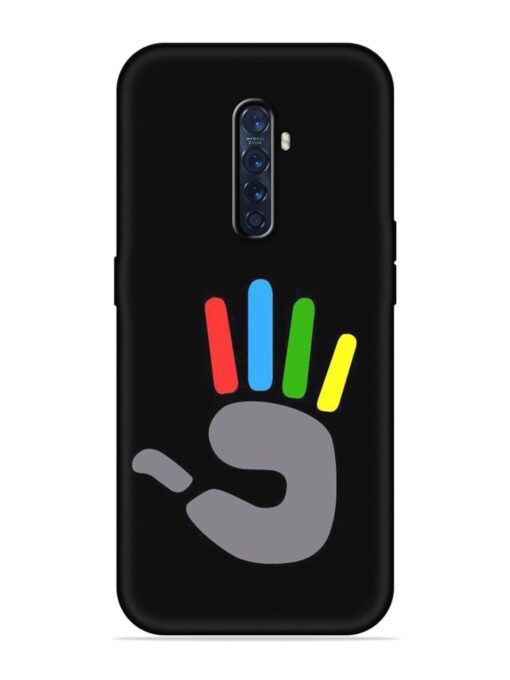 Palm Art Embossed Soft Silicone Case for Oppo Reno 2F Zapvi