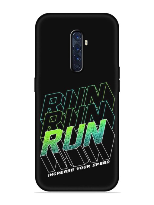 Run Embossed Soft Silicone Case for Oppo Reno 2F