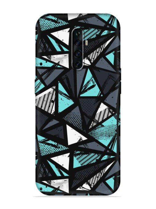 Abstract Seamless Embossed Soft Silicone Case for Oppo Reno 2Z