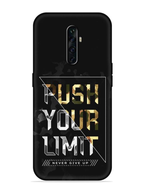 Push Your Limits Embossed Soft Silicone Case for Oppo Reno 2Z Zapvi