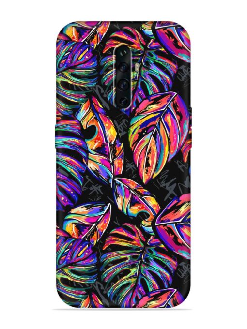 Tropical Seamless Vector Embossed Soft Silicone Case for Oppo Reno 2Z Zapvi