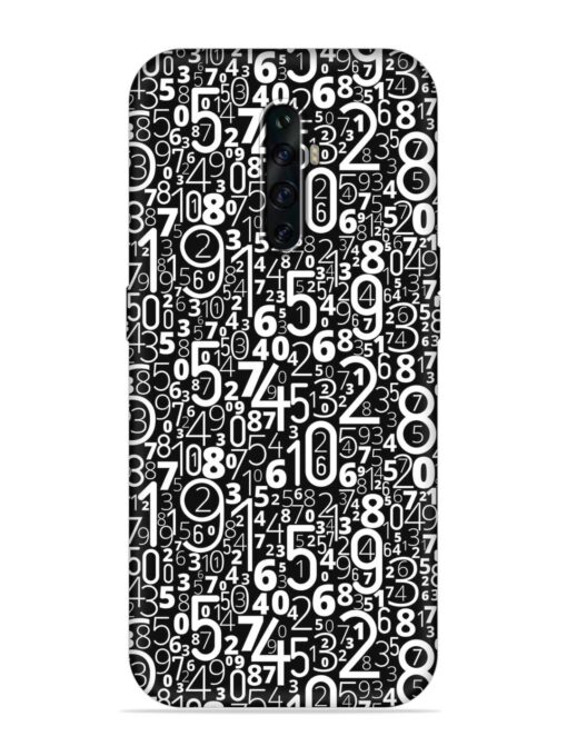 Many Numbers Different Embossed Soft Silicone Case for Oppo Reno 2Z