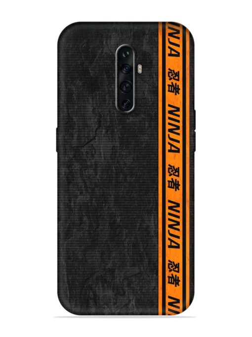 Ninja Srtips Embossed Soft Silicone Case for Oppo Reno 2Z