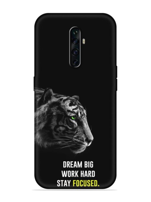 Dream Big Work Hard Embossed Soft Silicone Case for Oppo Reno 2Z Zapvi