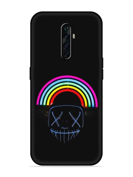 Mask Rainbow Embossed Soft Silicone Case for Oppo Reno 2Z