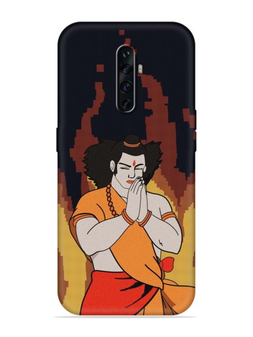 Shree Ram Vector Embossed Soft Silicone Case for Oppo Reno 2Z