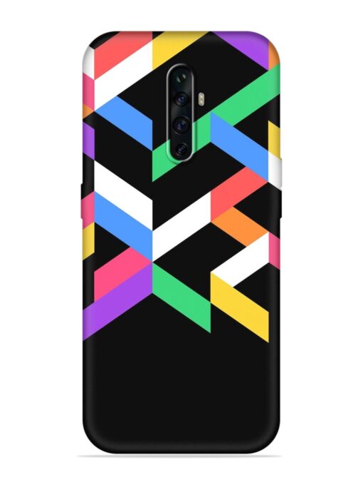 Colorshape Abstarct Embossed Soft Silicone Case for Oppo Reno 2Z