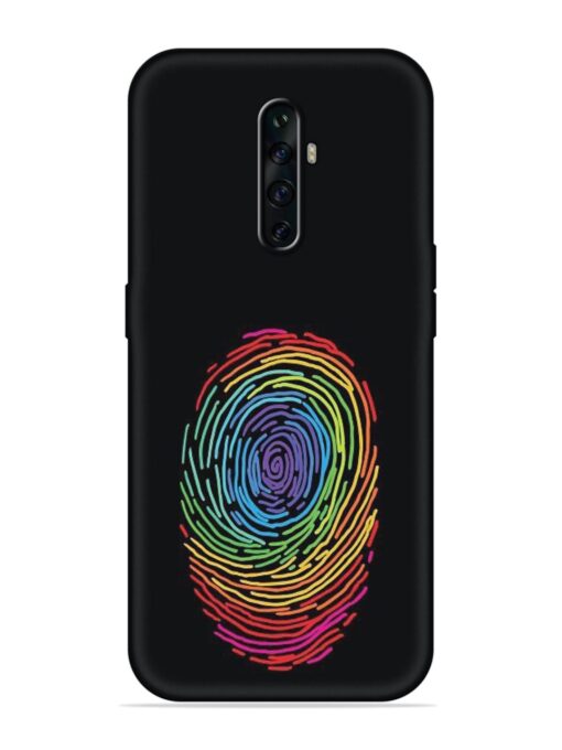 Fingerprint Of Thumb Art Embossed Soft Silicone Case for Oppo Reno 2Z Zapvi