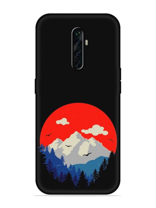 Mountain Abstract Embossed Soft Silicone Case for Oppo Reno 2Z Zapvi