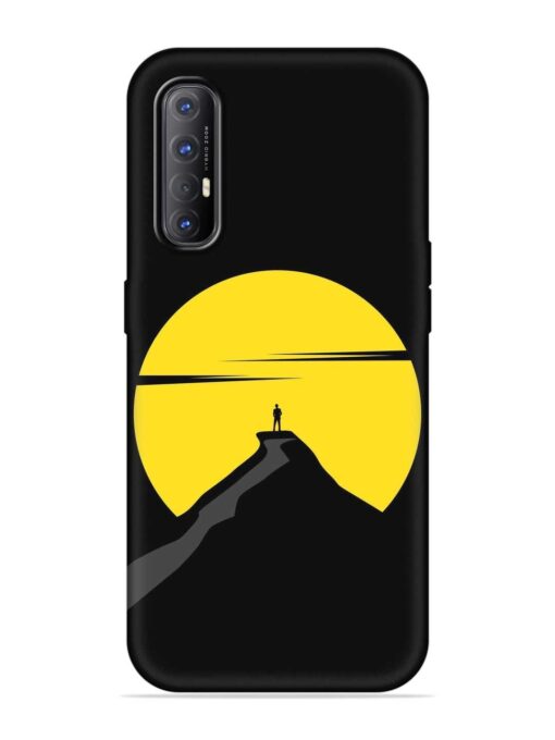 Black Ultra Vector Embossed Soft Silicone Case for Oppo Reno 3 Pro Zapvi