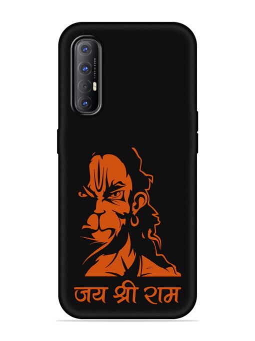 Angry Hanuman Embossed Soft Silicone Case for Oppo Reno 3 Pro