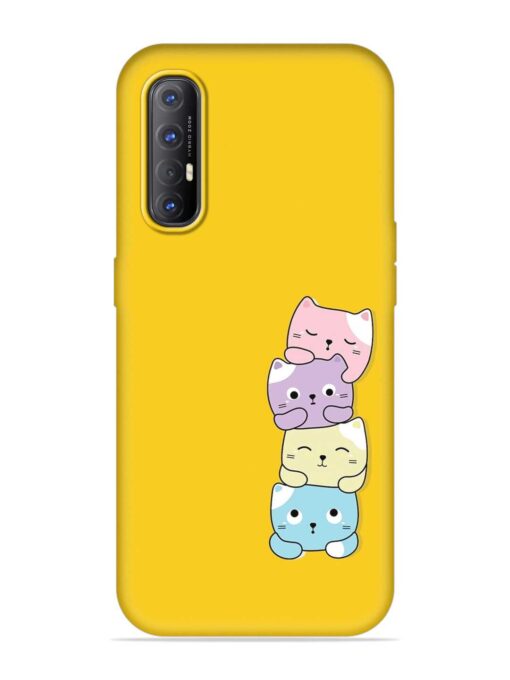 Cartoon Anime Embossed Soft Silicone Case for Oppo Reno 3 Pro