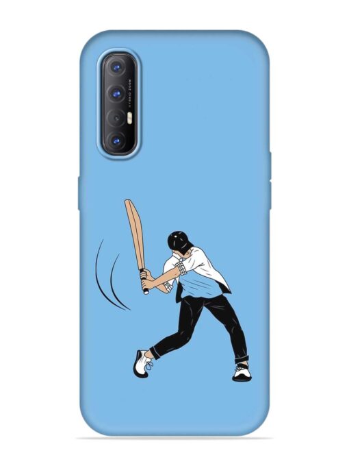 Cricket Gully Boy Embossed Soft Silicone Case for Oppo Reno 3 Pro