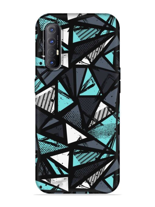 Abstract Seamless Embossed Soft Silicone Case for Oppo Reno 3 Pro Zapvi