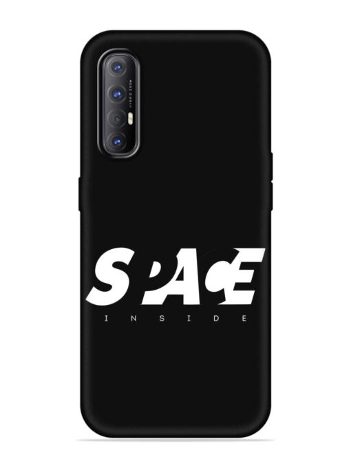 Space Typography Art Embossed Soft Silicone Case for Oppo Reno 3 Pro Zapvi