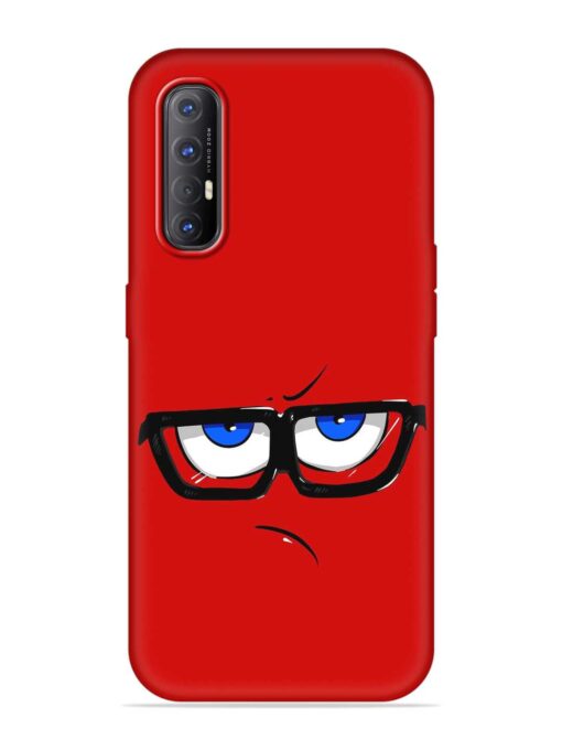 Rad Angry Face Embossed Soft Silicone Case for Oppo Reno 3 Pro