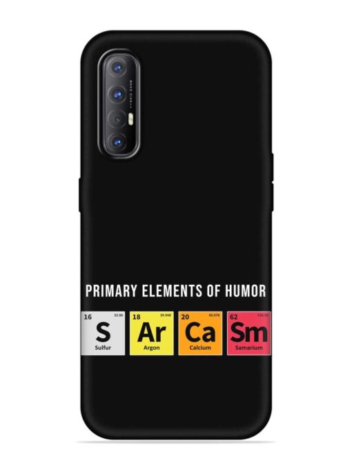 Primary Elements Humor Embossed Soft Silicone Case for Oppo Reno 3 Pro