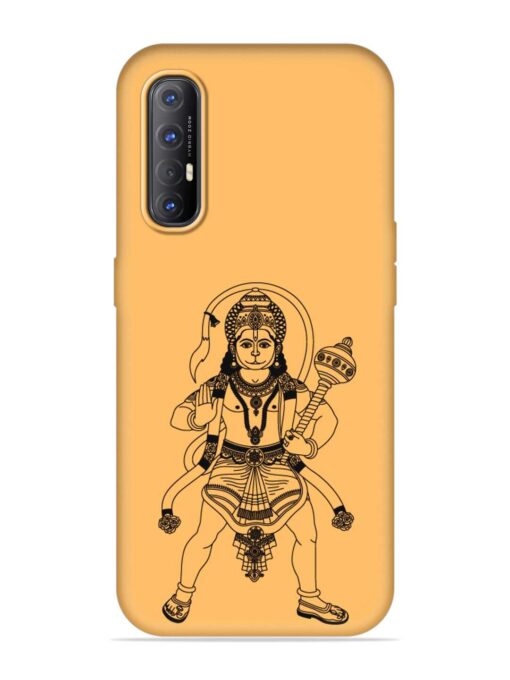 Indian God Hanuman Embossed Soft Silicone Case for Oppo Reno 3 Pro