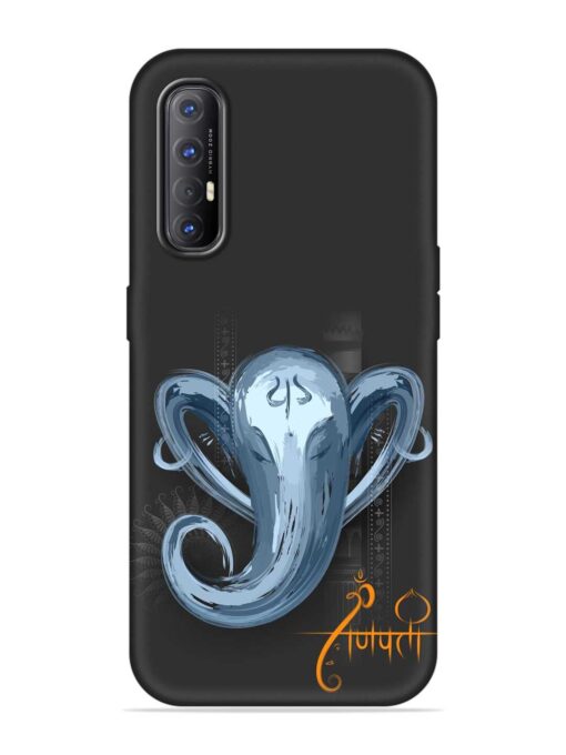 Illustration Lord Ganpati Embossed Soft Silicone Case for Oppo Reno 3 Pro Zapvi