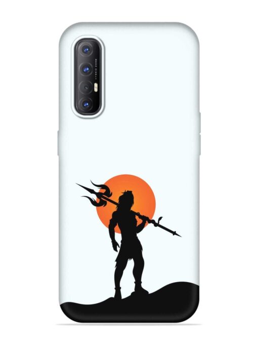 Lord Mahadev Trendy Embossed Soft Silicone Case for Oppo Reno 3 Pro Zapvi