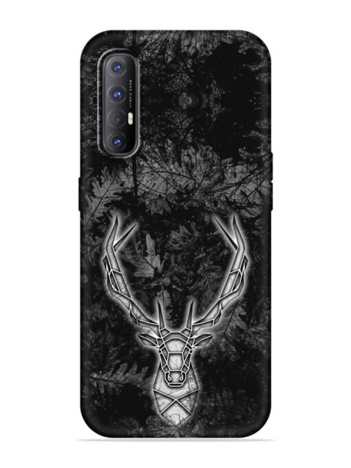 Ancient Deer Embossed Soft Silicone Case for Oppo Reno 3 Pro