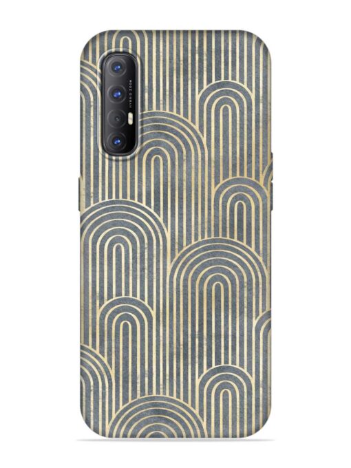 Art Deco Style Embossed Soft Silicone Case for Oppo Reno 3 Pro