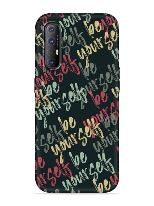 Yourself Seamless Embossed Soft Silicone Case for Oppo Reno 3 Pro Zapvi