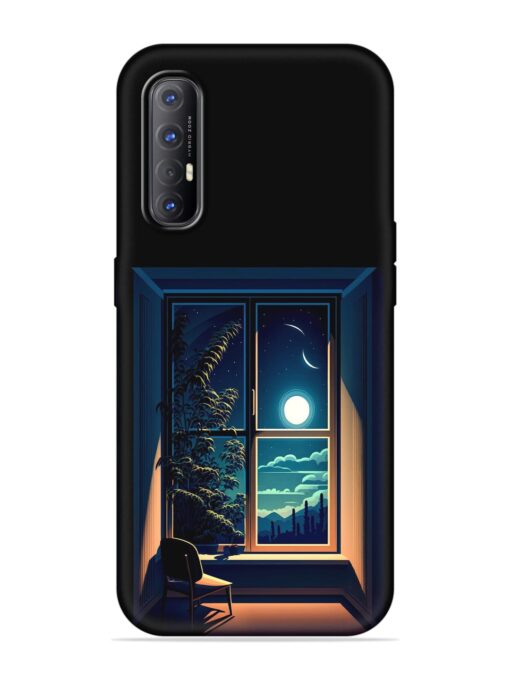 Night View At Window Embossed Soft Silicone Case for Oppo Reno 3 Pro