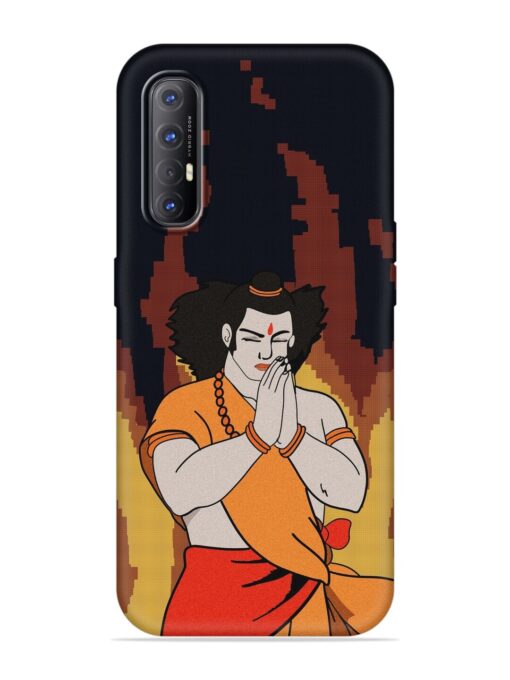 Shree Ram Vector Embossed Soft Silicone Case for Oppo Reno 3 Pro Zapvi