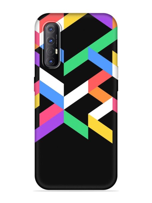 Colorshape Abstarct Embossed Soft Silicone Case for Oppo Reno 3 Pro Zapvi